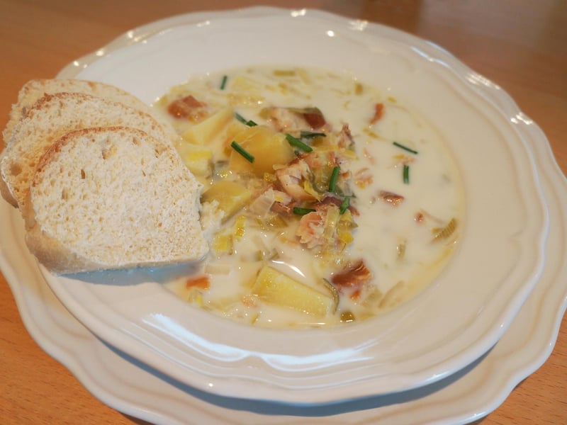 Kelly Protheroe loves a piping hot bowl of cullen skink made from freshly-caught Scottish haddock.