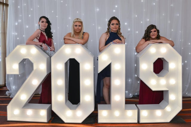 Girls from Shirebrook Academy prom night in 2019.