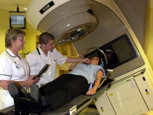 Radiographers at Weston Park in 2002.