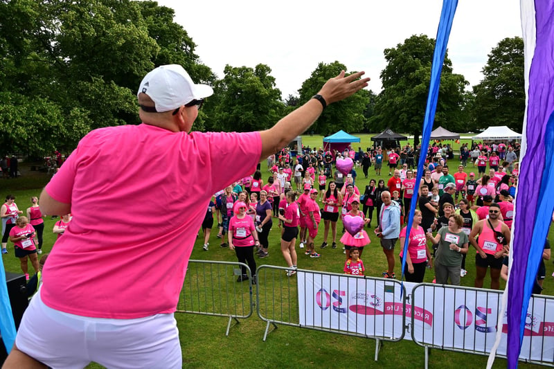 Warm welcome for Race for Life participants.