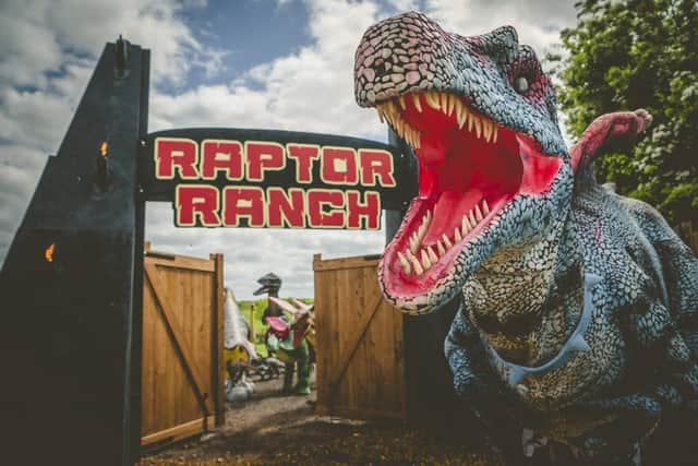Entrance to Raptor Ranch at the National Forest Adventure Farm