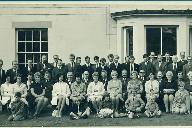 Association of Painting Craft Teachers members at Penmore House in Hasland, prior to the installation of Mr Cooper as the group’s 50th president.