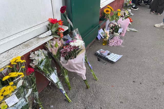 During the memorial event held in front of the shop, Umida's friends were laying flowers and releasing balloons to pay their respects. There was also a collection box to raise money for Ashgate Hospice - a charity that was helping Umida and was close to the family's hearts.