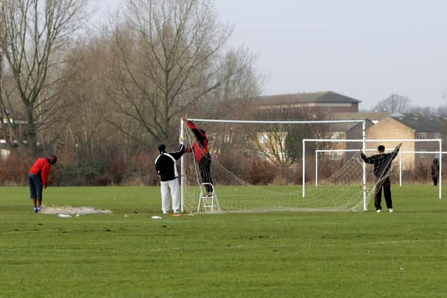 A Sunday league referee was 'offered out in the car park' by a parent in Chesterfield.