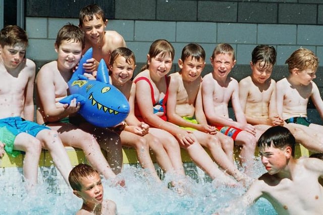 Children having fun in the Dome's swimming pool in 1997.