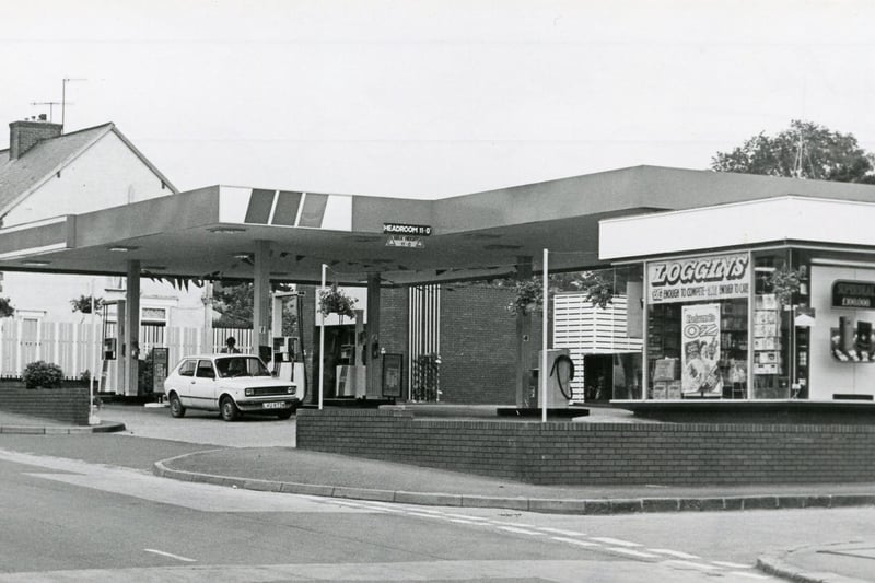 The filling station on Chatsworth Road shows how much fuel prices have changed over the decades!