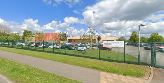 Sharley Park Community Primary School described the behaviour as 'unacceptable' after some of its pupils were seen stamping on other people's plants and flowers