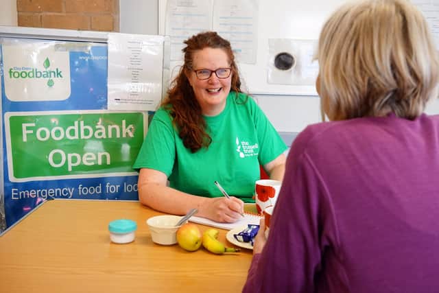 Jennie Strong, resilience officer Clay Cross foodbank.