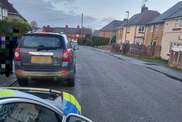 Derbyshire Police have found three young children traveling in a car without belts or suitable restraints in Chesterfield.
