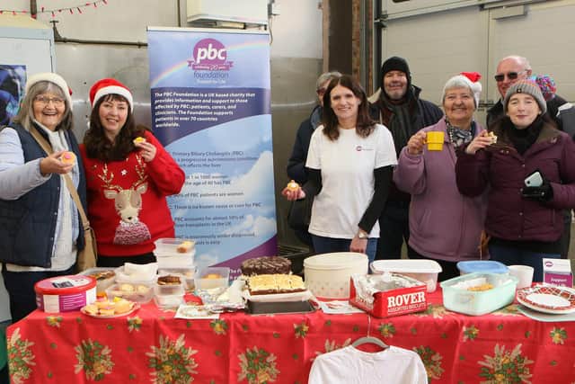 Fund raisers from the PBC charity on hand at Matlock fire station to help raising funds and awareness.