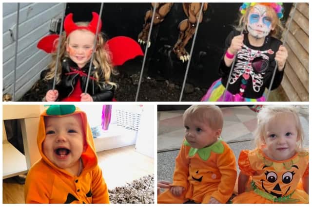 Halloween fun in these photos submitted by Becca Bailey, Tammy Gilbert, Chelci Rogers, pictured clockwise from top.