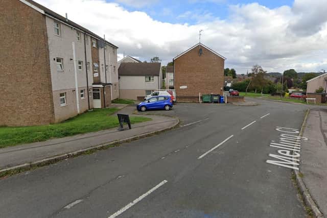 Three fire crews attended the blaze at the block of six flats on Birdholme’s Melling Close on March 10 this year