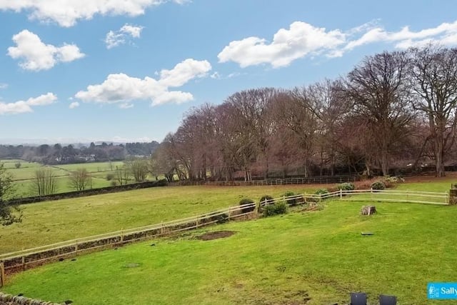 Soak up the beautiful countryside views from the garden of Moor Grange.