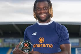 Kabongo Tshimanga has been named the National League Player of the Month. Picture: Tina Jenner.