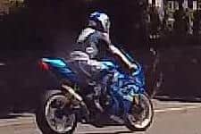 Police are appealing to find a motorbike rider who allegedly drove dangerously through Bakewell at about 2pm on Saturday, June 12 and failed to stop for officers.