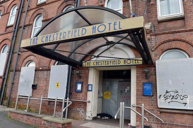 The Chesterfield Hotel building.