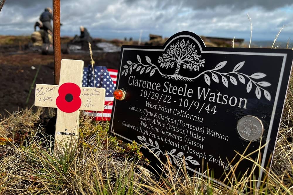 Twizle Head dig site and family plaque
