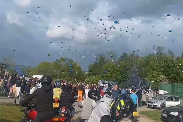 Dozens of people turned up to mark what would have been Logan's 16th birthday