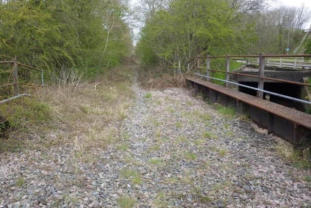 The former Midland Railway Ripley Branch Line from Rawsons Green, just north of Kilburn, to Little Eaton