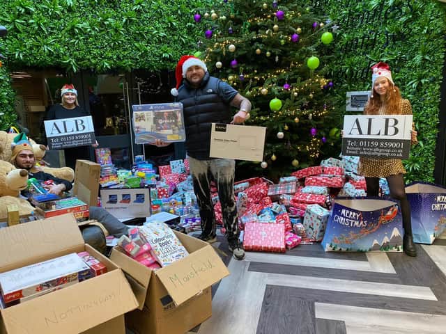 ALB donated presents to Derbyshire Children's Hospital.