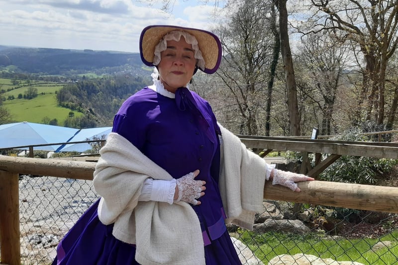 Abigail Brassington (played by Sheila Young Croft), one of the Victorian characters who entertained visitors.
