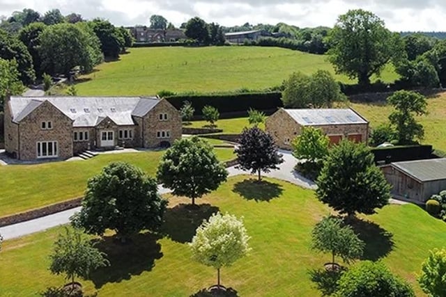 On sale for £2million this elegant four-bedroom house sits in 1.88 acres of landscaped gardens and has picturesque views over Holymoorside and the surrounding countryside. There is a stone-built triple garage with games room/leisure suite above which could be converted into secondary accommodation subject to planning approval. Estate agent: Sally Botham Estates Ltd, tel. 01629 347711.