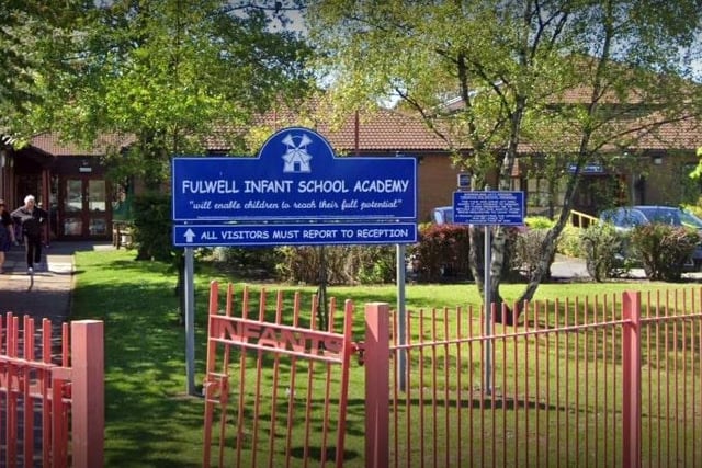 Fulwell Infant School Academy, in Ebdon Lane, was rated outstanding by Ofsted inspectors in July 2014.