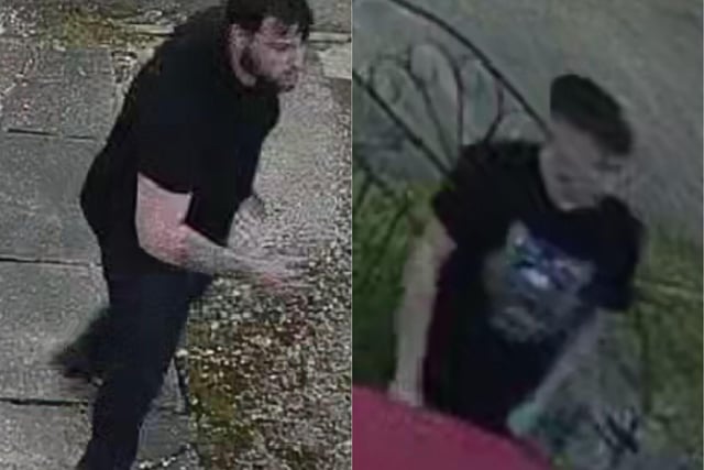 Police hope these images will help them capture the males concerned. 
Nobody was physically hurt in the incident and nothing was taken.
It happened at a house off Wingfield Road, New Tupton, at around 4.15am on May 14.