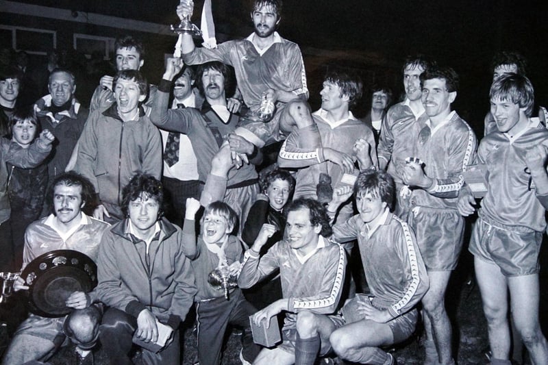 Alfreton Town win the cup 1982.