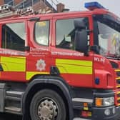 Firefighters rushed to the blaze