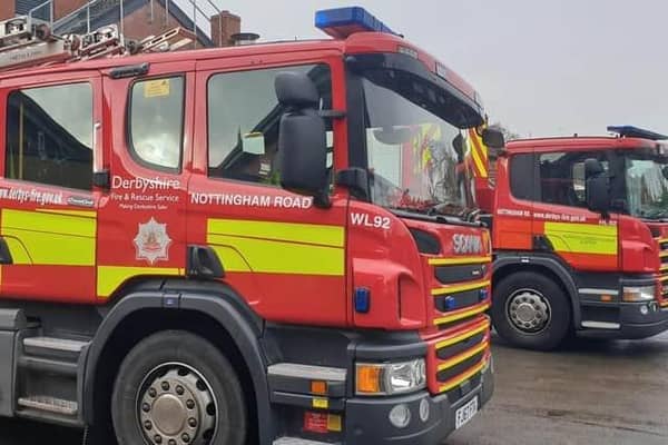 Firefighters rushed to the blaze