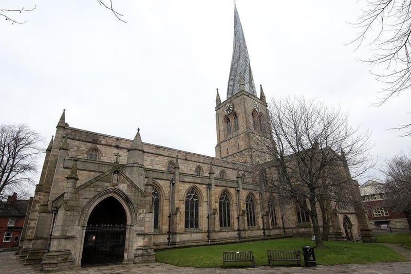 Better known to us locals as the Crooked Spire, this iconic landmark is a symbol of Chesterfield. The spire reaches 228 feet into the air, leaning 9 feet 6 inches from its true centre. Admission to the church is free, though tickets can be bought for a guided tour of the churches renowned tower.