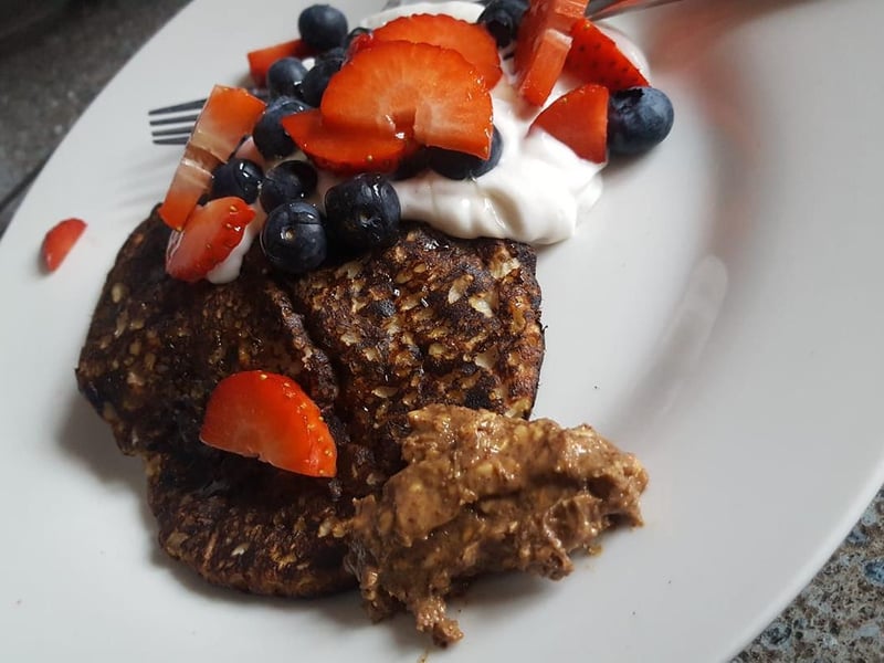 Roxy crafted these beauties by combining mashed banana and oaks soaked in soya, and in her words: 'OMG they were yummy.'