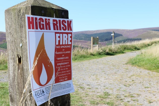 People were urged not to smoke, use naked flames or light BBQ’s in Derbyshire’s countryside.