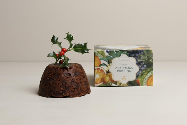 A luxurious finale to your festive feast, this Christmas pudding is made to a traditional Chatsworth recipe and is generously packed with seasonal fruits softened in aged brandy, enhanced with mixed spice, citrus peel and a sprinkling of flaked almonds. Price: £9.99 (400g) or £14.99 (800g). Available at the Chatsworth Estate Farm Shop at Pilsley, or online at shop.chatsworth.org