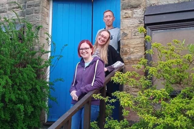 Members of Denys Edward Players, pictured outside the company's drama studio, will perform in two one-act comedies in Dronfield.