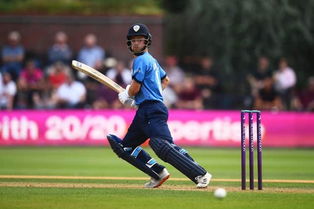 Connor Marshall is ready to take his chance for Derbyshire. (Photo by Harry Trump/Getty Images)