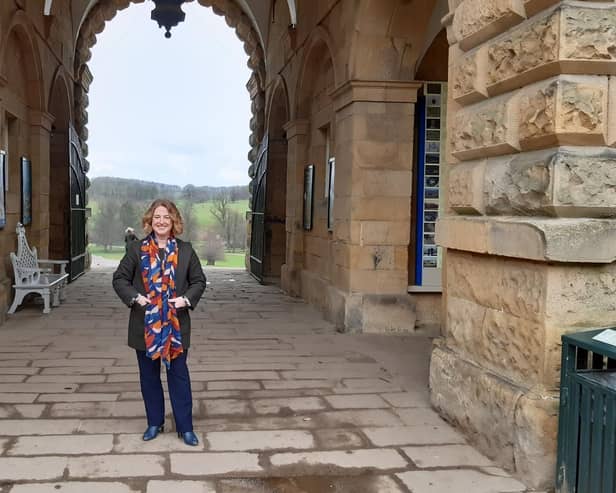Jane Marriott, director of Chatsworth House Trust, at the gateway to The Stables.