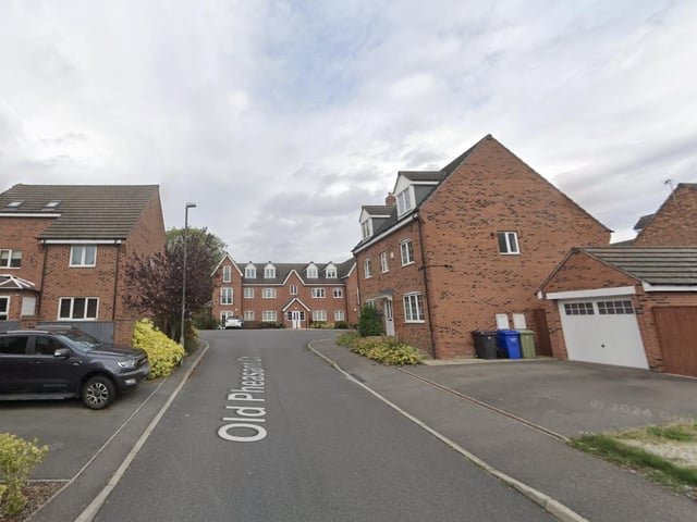 Old Pheasant Court is among Chesterfield’s most expensive streets, with an average house price of £535,000.