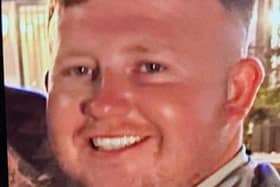 The 27-year-old is described as white with strawberry blonde hair, he is well built and was wearing a black Stone Island jumper, blue jeans and black Valentino trainers.