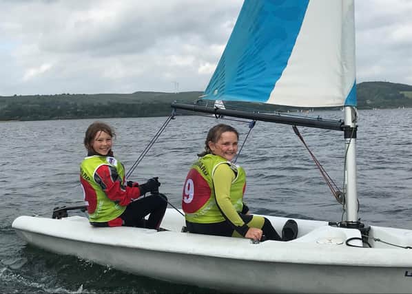 Two youngsters have fun at the regional  championships at Carsington. Pic by Ben Hodgson.