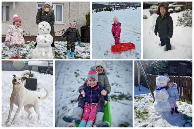 Families across Derbyshire enjoyed a snow day!