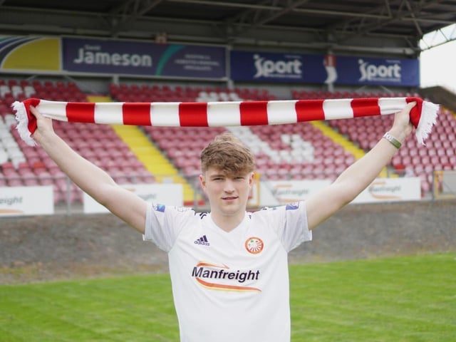 The striker spent two years at Fratton Park after impressing as a youngster at Portadown, before returning back to Shamrock Park in the summer. The 19-year-old has primarily featured in the Reds' academy this season but has impressed and was called up to the Northern Ireland under-21s squad last November.