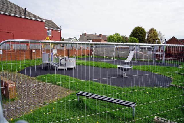 Hillstown residents say they are saddened by the closure of a playground which has been plagued by anti-social behaviour.