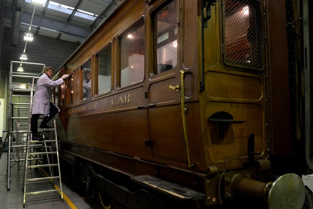 In 2015 Wendy Somerville-Woodiwis a Conservator at the National Railway Museum in York, was working on the 1905 North Eastern Railway dynamometer car that famously recorded the  speeds of The Flying Scotsman in 1934 and Mallard in 1938