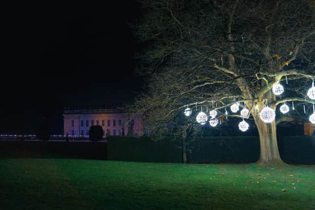 The festive light installation at Chatsworth is an ideal way to brighten up a winter walk while Derbyshire remains under strict public health restrictions.