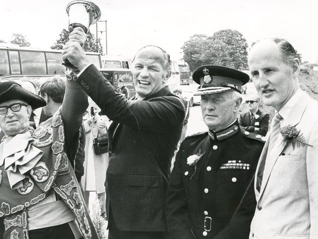 Picture taken in 1992. The official opening of Britannia Park