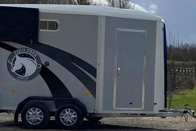 The horse box was stolen in the early hours of Saturday, April 1 from Killamarsh in North East Derbyshire.