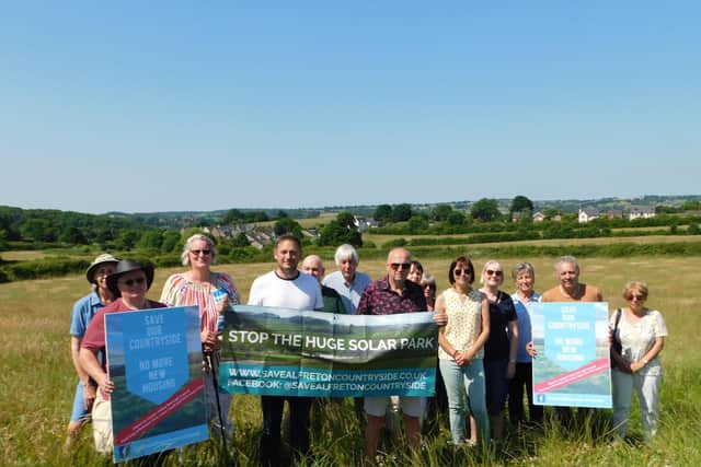 Members of the Save Alfreton Countryside group campaigning to protect local green spaces from development