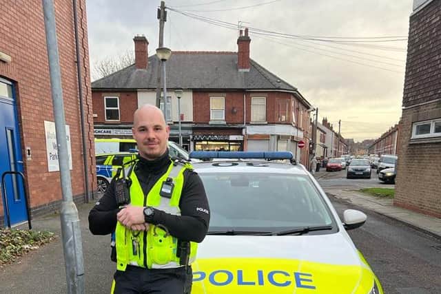 PC Kowarski joined the police following an incident when he arrived in the UK.